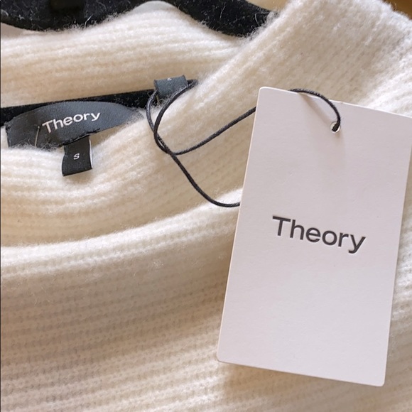 THEORY Batwing Ivory Sweater, Size Small $395 - Picture 5 of 6